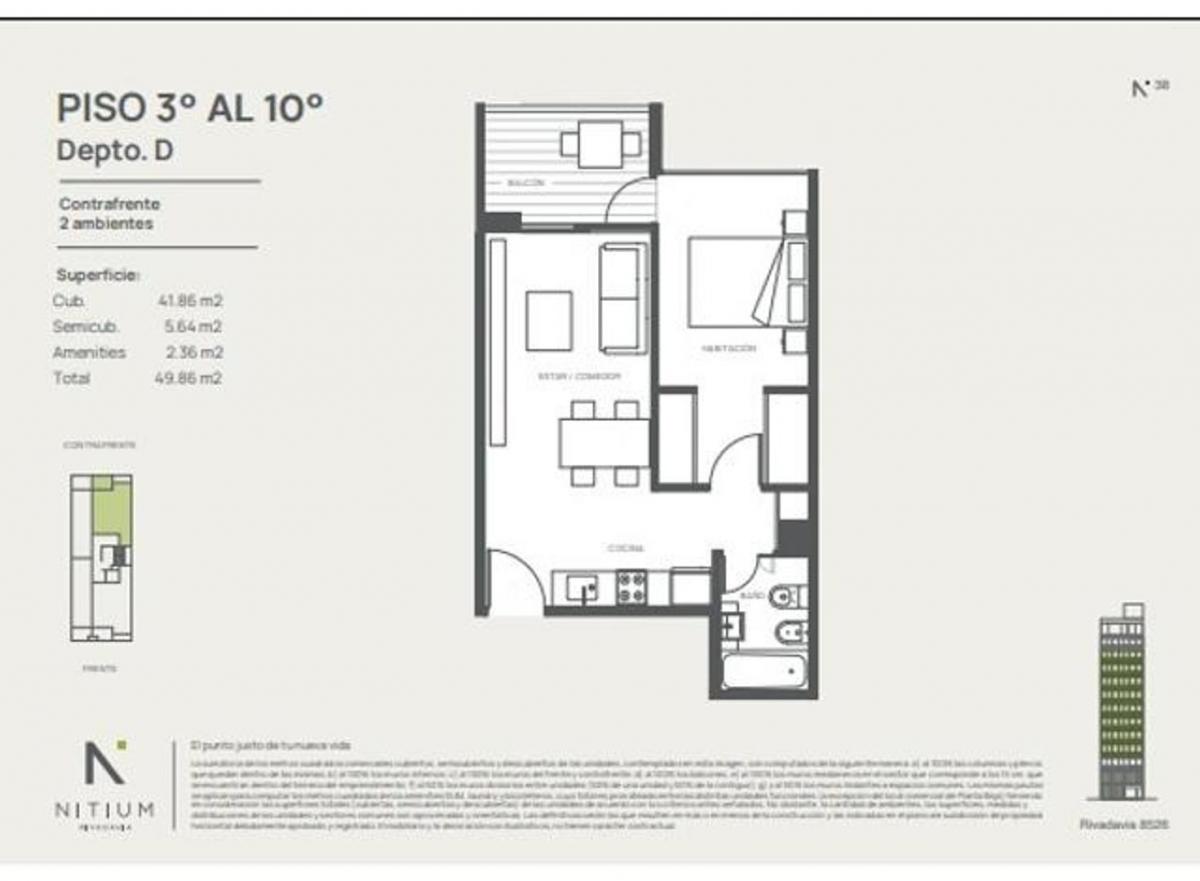 Departamento 2 ambientes en Floresta — Rivadavia 8500, Floresta, Capital Federal — Venta, foto 5 de 5