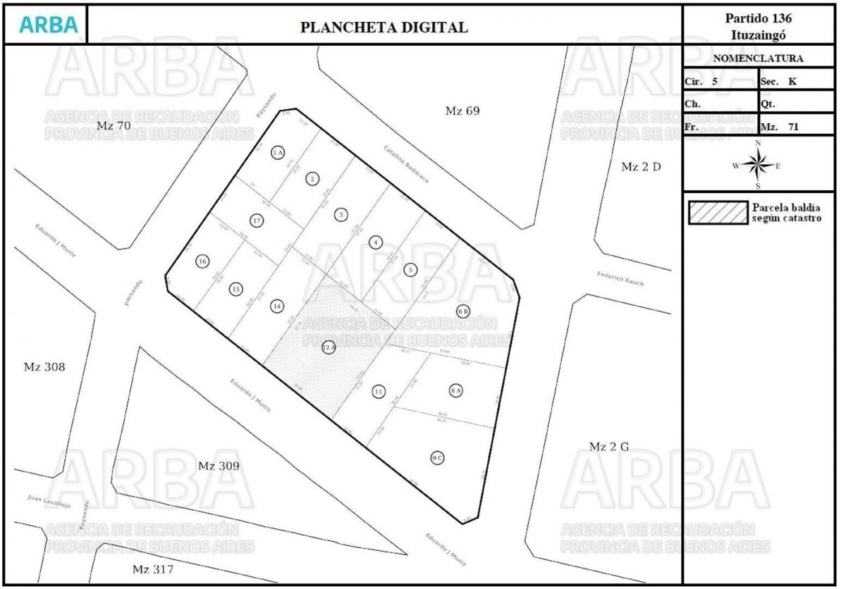 Lote en Block en Ituzaingo — Paysandú & Eduardo Muñiz, Ituzaingó Norte, Ituzaingó — Venta, foto 6 de 8