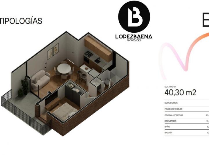Departamento 2 Dorm. en Las Rosas — Domingo Zípoli al 900 — Venta, foto 6 de 8