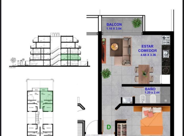 Departamento en Venta en Pozos, Caseros — Dr Angel Roque Suarez al 400 — Venta, foto 7 de 8