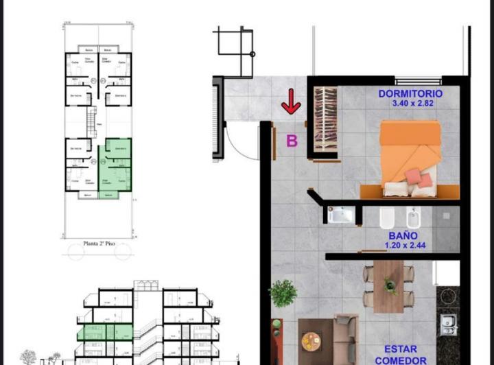 Departamento en Venta en Pozos, Caseros — Dr Angel Roque Suarez al 400 — Venta, foto 8 de 8