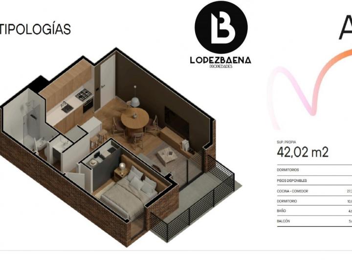 Emprendimiento 1 Dormitorio en Las Rosas — Domingo Zípoli al 900 — Venta, foto 5 de 8