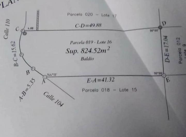 Lote en Estancia Vieja — Calle 110 y 104, S/nro. — Venta, foto 6 de 8