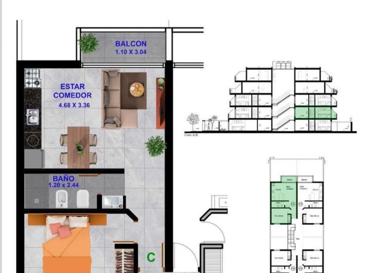 Departamento en Pozo en Caseros — Angel Roque Suarez al 400 — Venta, foto 5 de 8