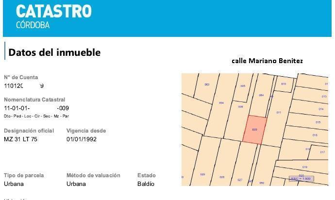 Lote en Providencia — Mariano Benitez al 1300 — Venta, foto 5 de 6
