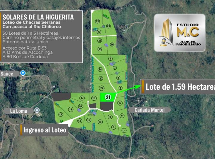 Lote en Ascochinga — Solares de la Higuerita — Venta, foto 4 de 8