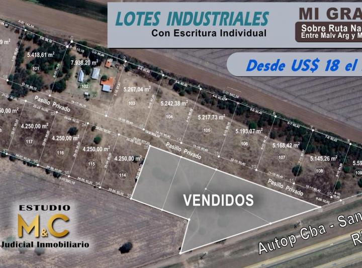 Terrenos industriales en Mi Granja — Mi Granja | Lotes Industriales sobre RN9 — Venta, foto 1 de 8