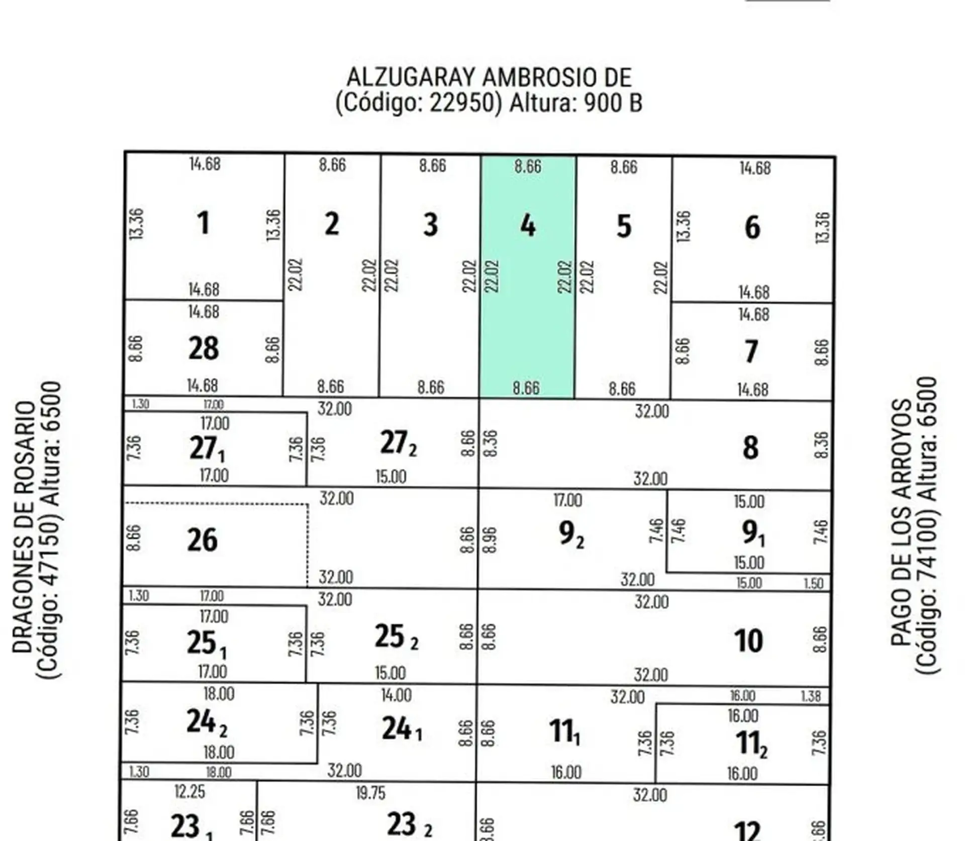 Terreno en venta en Barrio Irigoyen — Alzugaray 931, Rosario, Santa Fe — Venta, foto 3 de 6