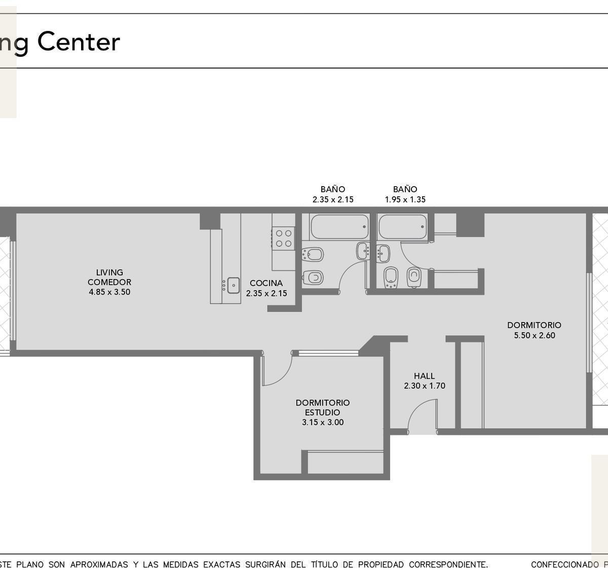 Departamento 3 ambientes en Canning — Mariano Castex al 1500, Canning, Ezeiza — Venta, foto 2 de 8